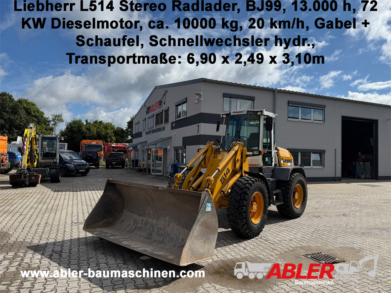 Liebherr L514 Stereo Radlader Gabel+Schaufel+SW - Máy xúc lật bánh lốp: hình 1 Liebherr L514 Stereo Radlader Gabel+Schaufel+SW - Máy xúc lật bánh lốp: hình 1