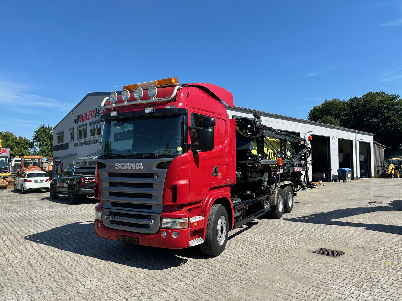 Scania R580 Abrollkipper V8 Mit Küpper Weisser Enteisungsgerät 45m - Xe tải nâng móc: hình 2 Scania R580 Abrollkipper V8 Mit Küpper Weisser Enteisungsgerät 45m - Xe tải nâng móc: hình 2