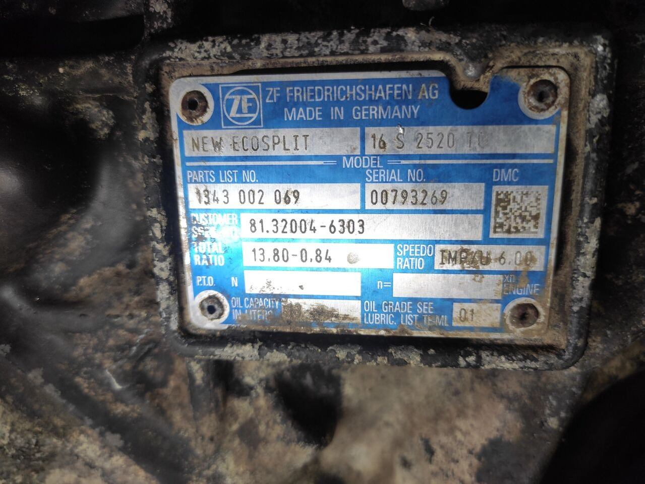 MAN ZF 16S2520TO MAN TGA, TGX, TGS truck - Hộp số cho Xe tải: hình 2 MAN ZF 16S2520TO MAN TGA, TGX, TGS truck - Hộp số cho Xe tải: hình 2