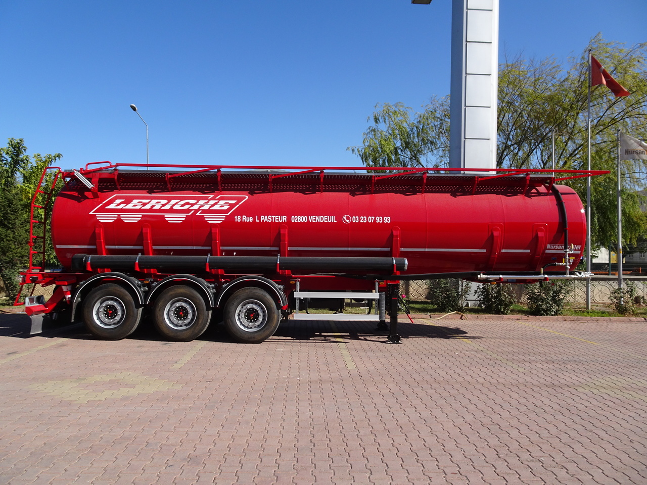 Sơ mi rơ moóc bồn để vận chuyển hóa chất mới NURSAN Slurry Tanker: hình 11
