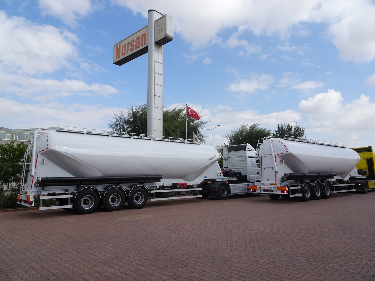 Sơ mi rơ moóc bồn silo để vận chuyển xi măng mới NURSAN Steel W Type Silo: hình 11