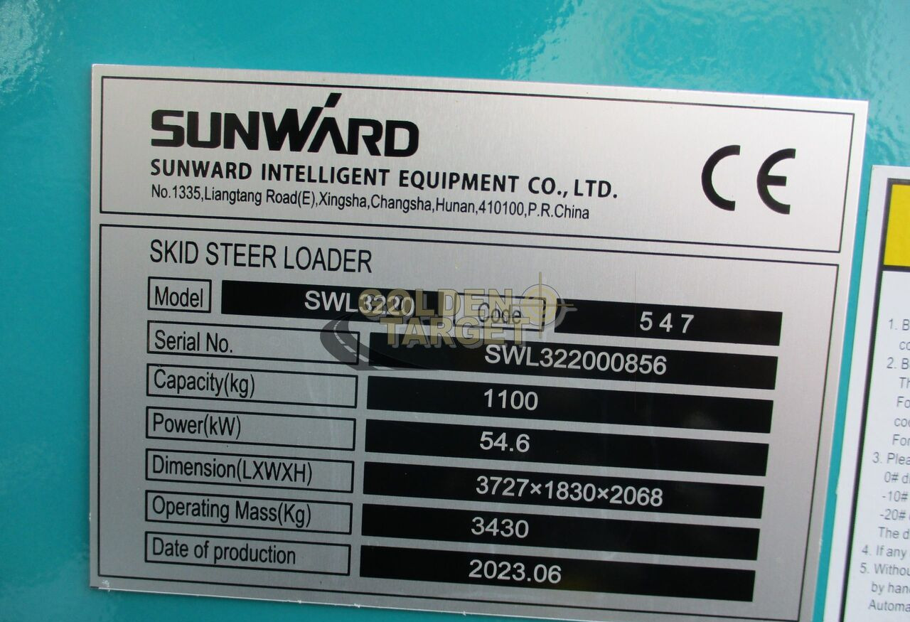 Máy xúc lật đa năng mới Sunward 3220 Skid Steer Loader: hình 8