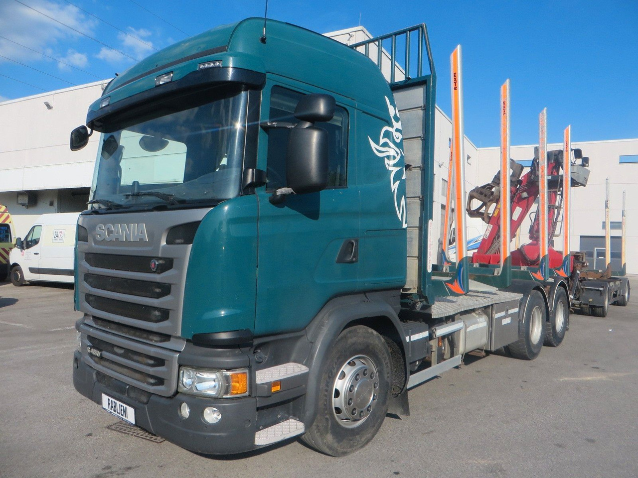 Scania G450 6x4Timber - Xe chở gỗ, Xe cẩu tự hành: hình 1 Scania G450 6x4Timber - Xe chở gỗ, Xe cẩu tự hành: hình 1