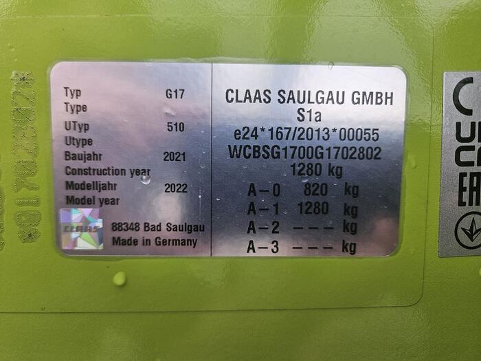Claas Liner 1600 - Dàn trải/ Cào: hình 5 Claas Liner 1600 - Dàn trải/ Cào: hình 5