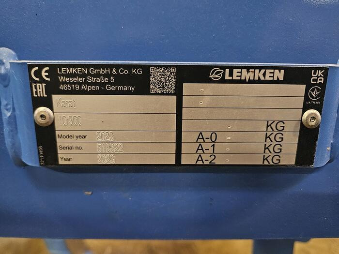 Lemken Karat 10 - Máy trồng trọt: hình 5 Lemken Karat 10 - Máy trồng trọt: hình 5