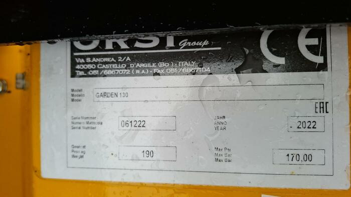 Orsi Garden 130 - Dàn băm cỏ/ Mulcher: hình 4 Orsi Garden 130 - Dàn băm cỏ/ Mulcher: hình 4
