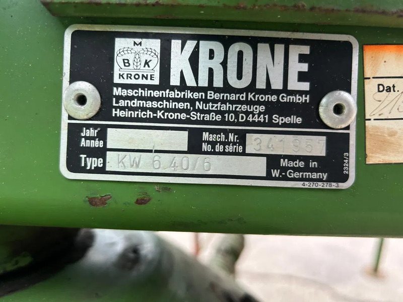 Dàn trải/ Cào Krone KW 6.40 schudder schuilstelling hooibouw 6 elements: hình 14