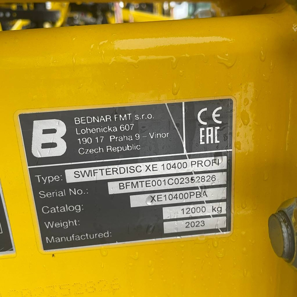 Bednar SWIFTERDISC XE 10400 PROFI - Bừa đĩa: hình 3 Bednar SWIFTERDISC XE 10400 PROFI - Bừa đĩa: hình 3