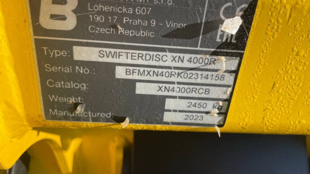 Bednar SWIFTERDISC XN 4000 R - Bừa đĩa: hình 2 Bednar SWIFTERDISC XN 4000 R - Bừa đĩa: hình 2