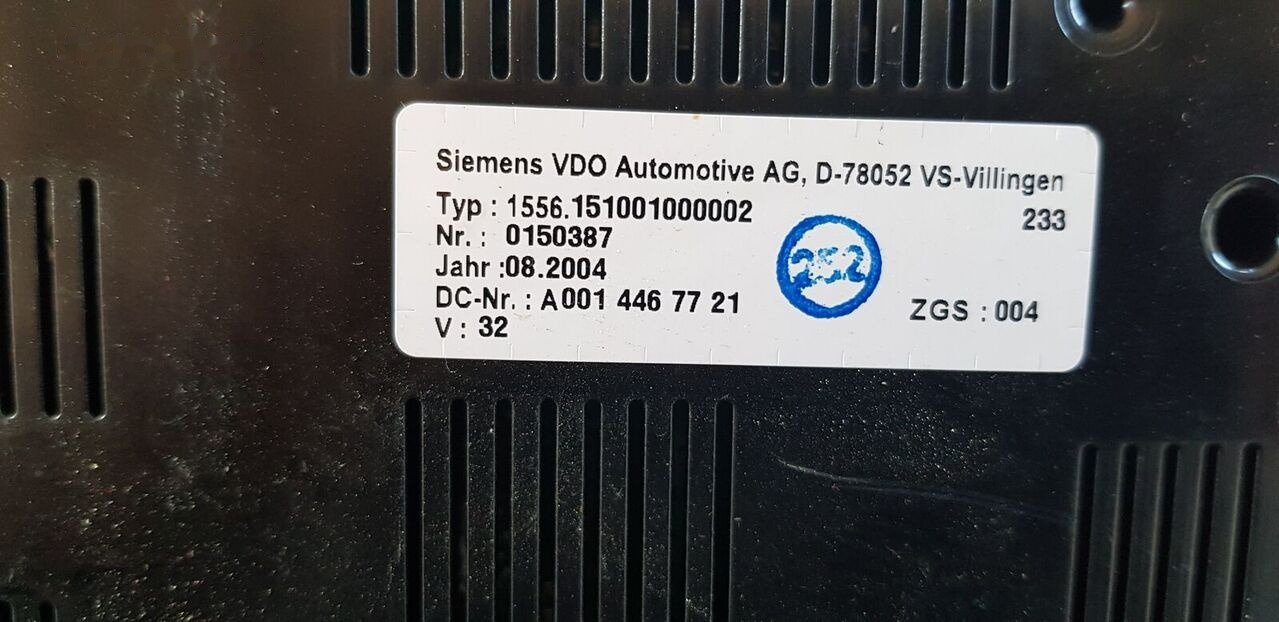 Mercedes-Benz INSTRUMENT PANEL A0014467721 Mercedes-Benz ATEGO - Bảng điều khiển cho Xe tải: hình 1 Mercedes-Benz INSTRUMENT PANEL A0014467721 Mercedes-Benz ATEGO - Bảng điều khiển cho Xe tải: hình 1