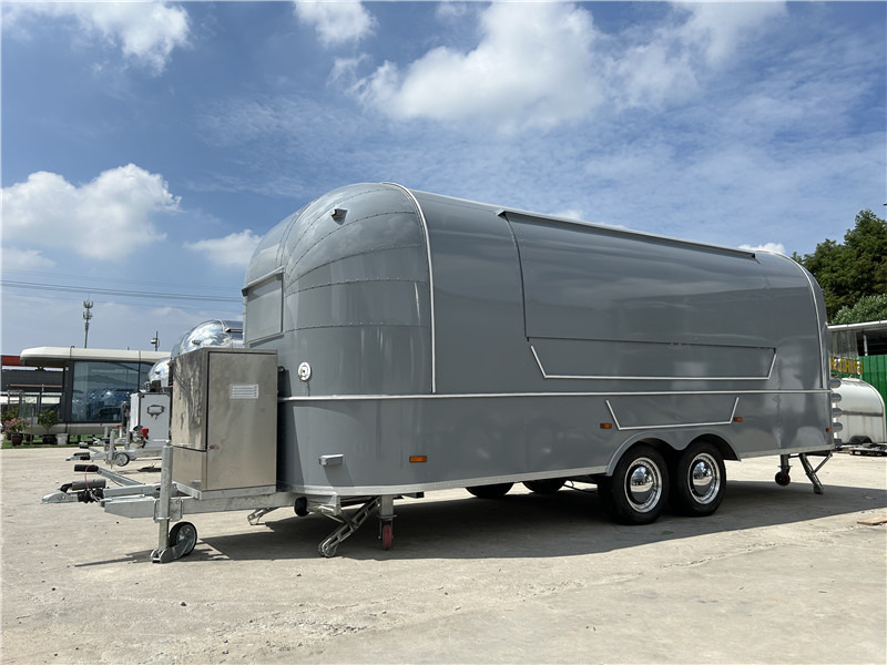 Burger Food Truck Grey Airstream Food Trailer=,Coffee Trailer - Rơ moóc bán hàng: hình 1 Burger Food Truck Grey Airstream Food Trailer=,Coffee Trailer - Rơ moóc bán hàng: hình 1