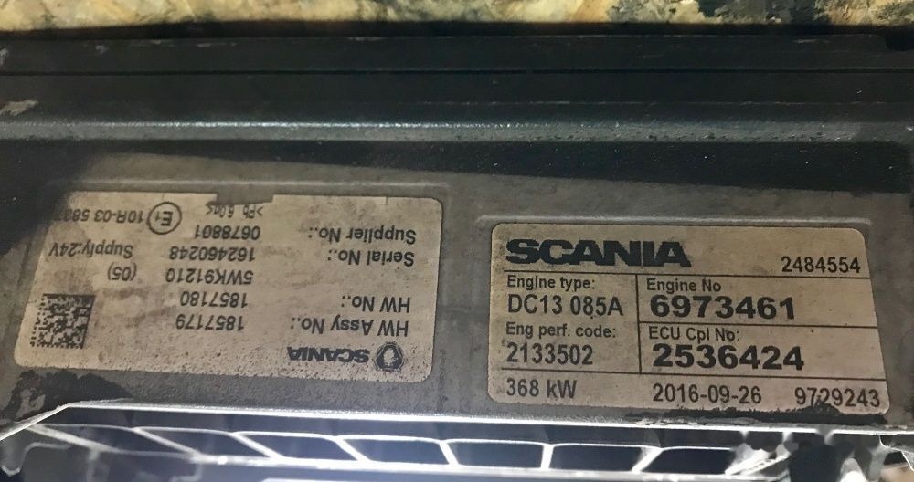 HURT silnika regeneracja DC13 147 Scania - ECU cho Xe tải: hình 2 HURT silnika regeneracja DC13 147 Scania - ECU cho Xe tải: hình 2