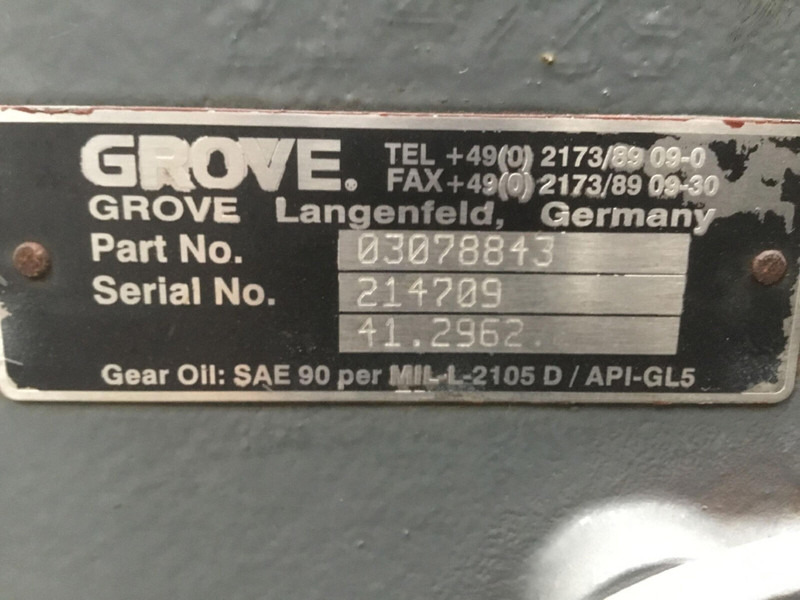Grove GMK 3055 diff box axle nr 1 - Bộ vi sai cho Cần cẩu: hình 5 Grove GMK 3055 diff box axle nr 1 - Bộ vi sai cho Cần cẩu: hình 5