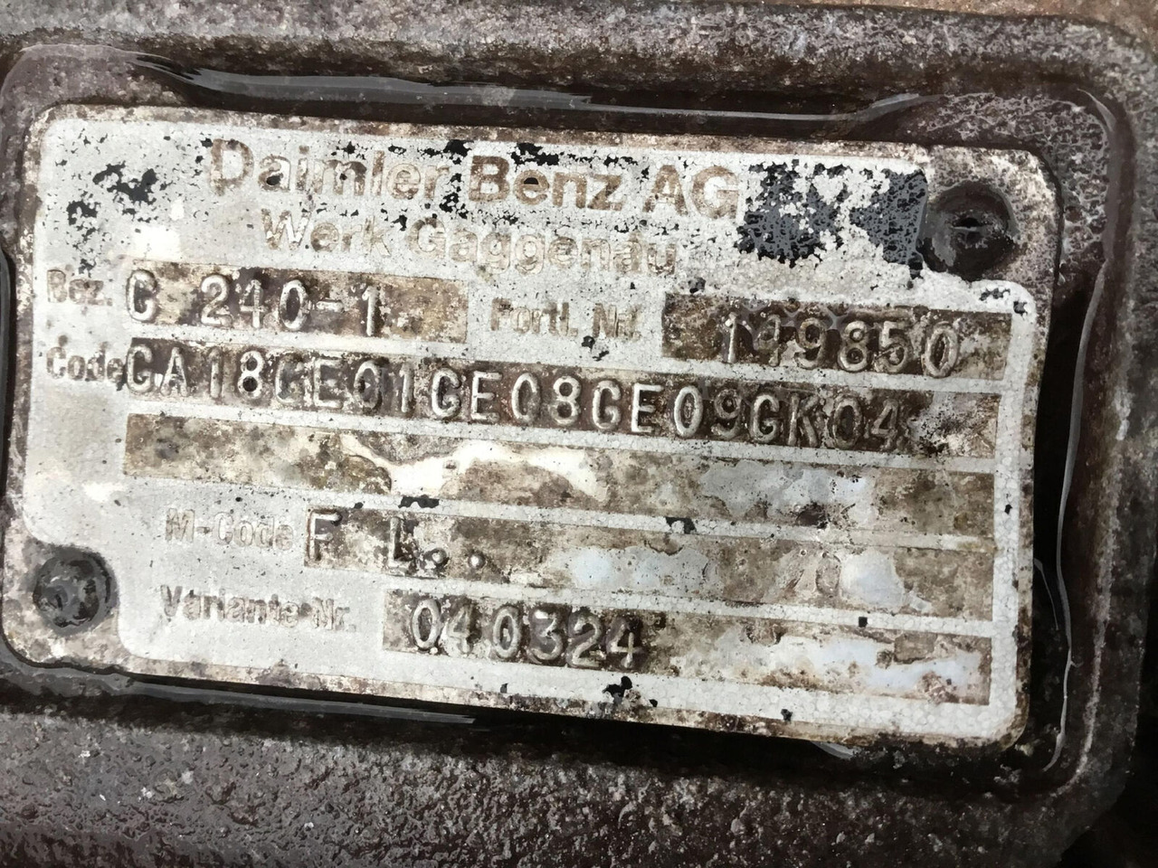 Mercedes-Benz AC 100 gearbox Mercedes benz G240-1 - Hộp số cho Cẩu bánh lốp: hình 5 Mercedes-Benz AC 100 gearbox Mercedes benz G240-1 - Hộp số cho Cẩu bánh lốp: hình 5
