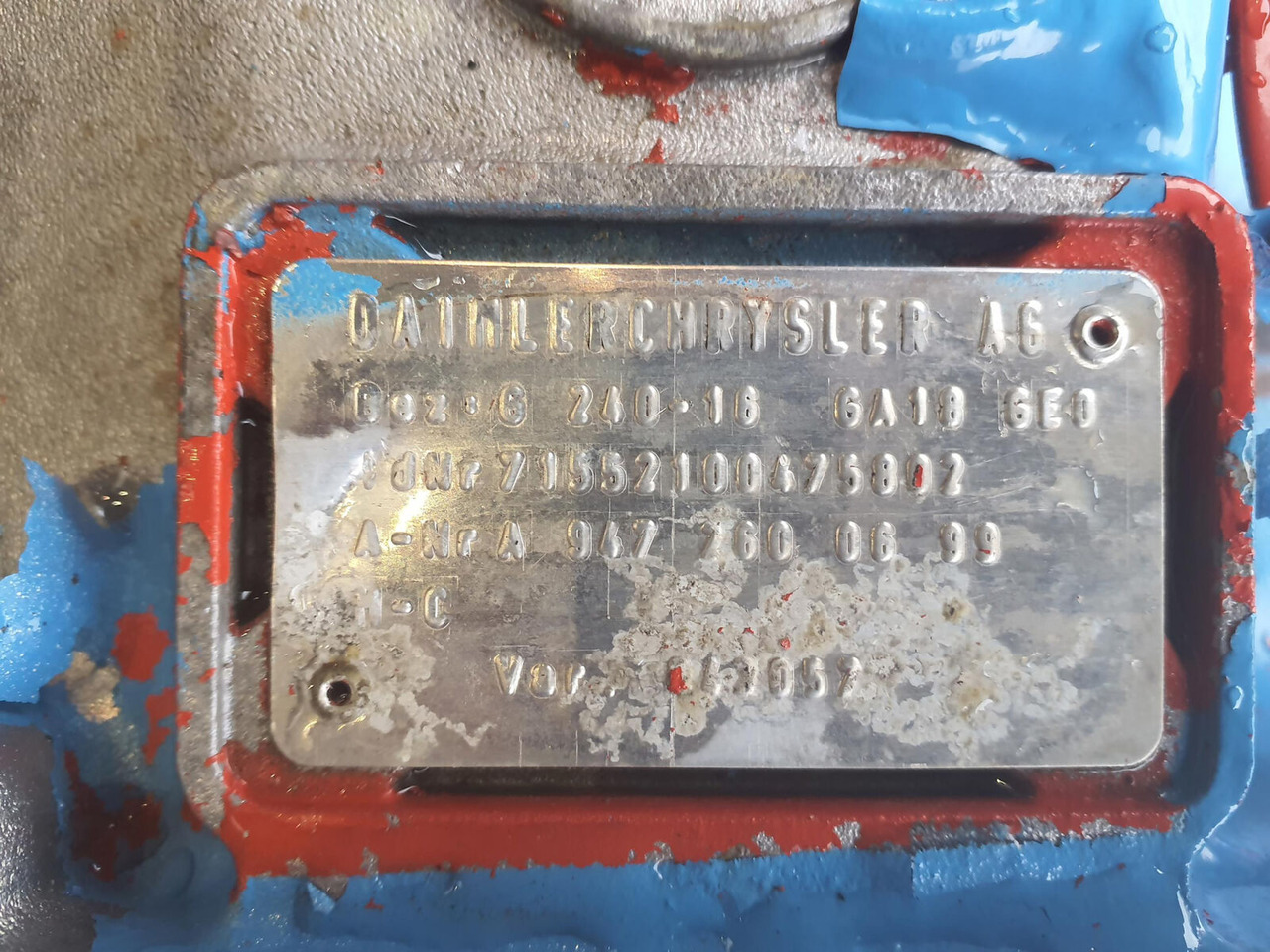 Mercedes-Benz GMK 5130-1 gearbox Mercedes G240-16 - Hộp số cho Cẩu bánh lốp: hình 5 Mercedes-Benz GMK 5130-1 gearbox Mercedes G240-16 - Hộp số cho Cẩu bánh lốp: hình 5