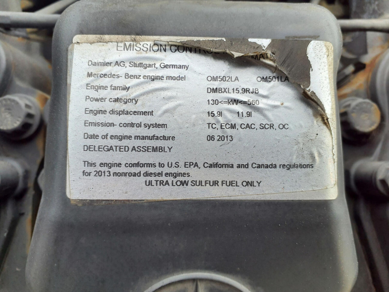 Mercedes-Benz GMK 6400 engine OM502LA - Động cơ cho Cẩu bánh lốp: hình 5 Mercedes-Benz GMK 6400 engine OM502LA - Động cơ cho Cẩu bánh lốp: hình 5