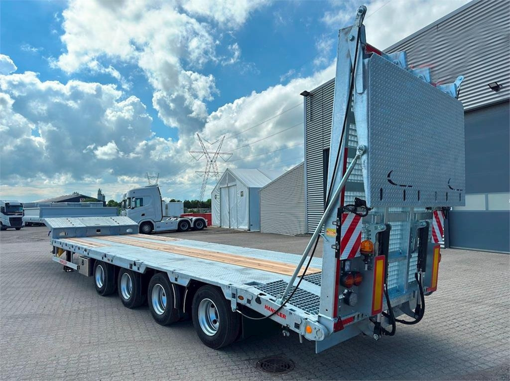 Hangler 4-aks 2-delt heldækkende rampe - Sơ mi rơ moóc thùng thấp: hình 2 Hangler 4-aks 2-delt heldækkende rampe - Sơ mi rơ moóc thùng thấp: hình 2