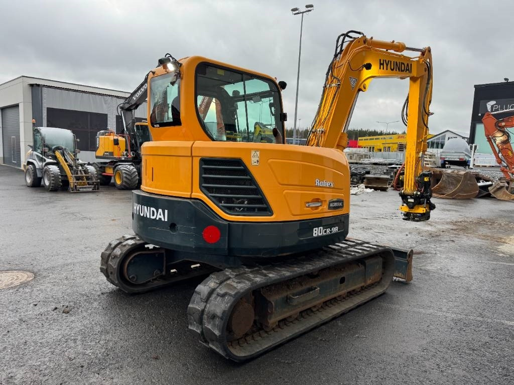 Hyundai R80CR-9A PYÖRITTÄJÄLLÄ - Máy xúc mini: hình 5 Hyundai R80CR-9A PYÖRITTÄJÄLLÄ - Máy xúc mini: hình 5