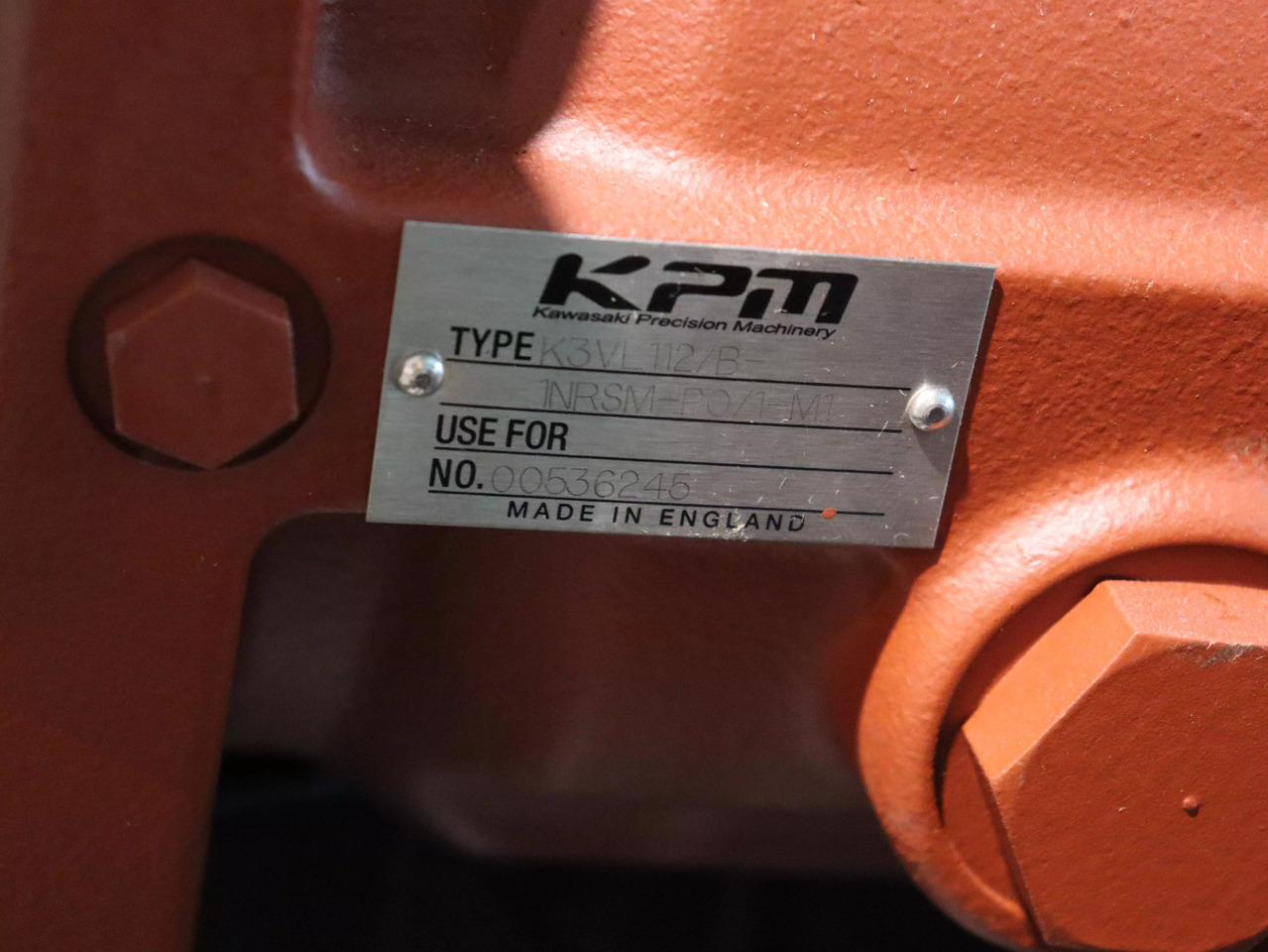 Kawasaki K3VL112 B 1NR5M-P0 1-M1 - Bơm thủy lực cho Thiết bị xử lý vật liệu: hình 3 Kawasaki K3VL112 B 1NR5M-P0 1-M1 - Bơm thủy lực cho Thiết bị xử lý vật liệu: hình 3