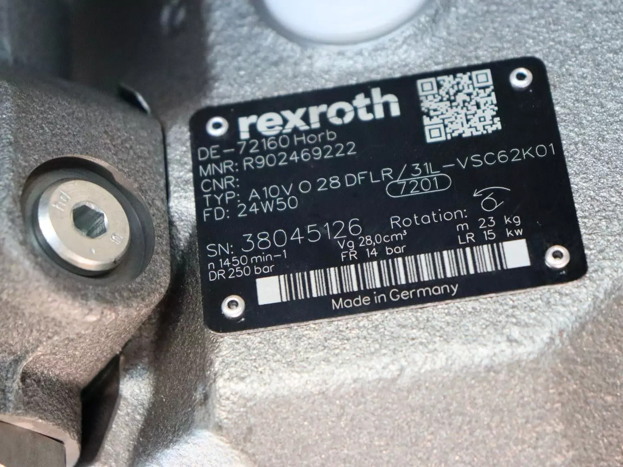 REXROTH A10VO28DFLR/31L-VSC62K01 - Bơm thủy lực cho Máy móc xây dựng: hình 5 REXROTH A10VO28DFLR/31L-VSC62K01 - Bơm thủy lực cho Máy móc xây dựng: hình 5