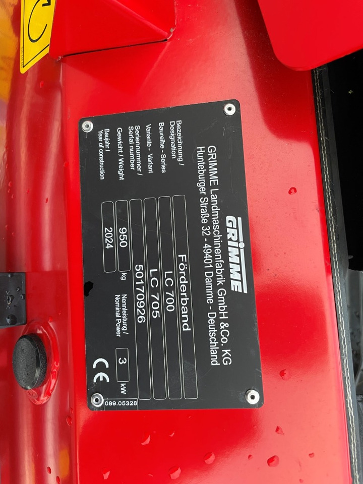 Grimme LC 705 - Rental - Trang thiết bị lưu trữ: hình 2 Grimme LC 705 - Rental - Trang thiết bị lưu trữ: hình 2