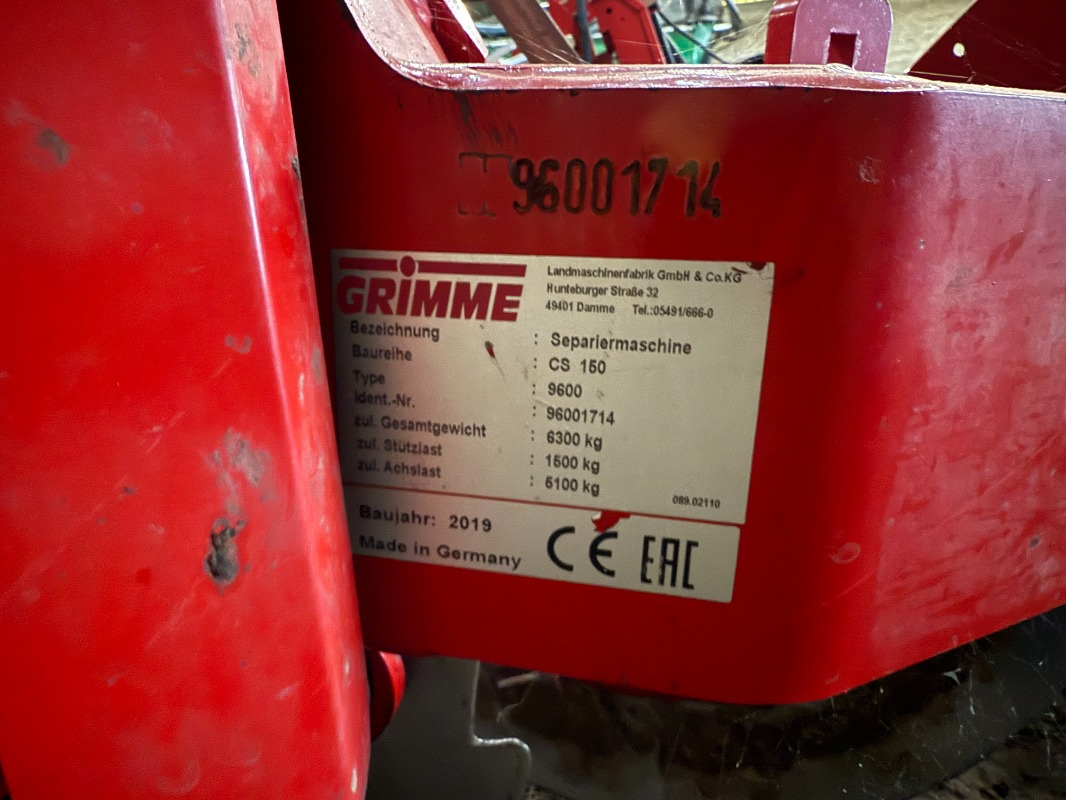 Grimme CS 170 RotaPower - Máy thu hoạch khoai tây: hình 2 Grimme CS 170 RotaPower - Máy thu hoạch khoai tây: hình 2