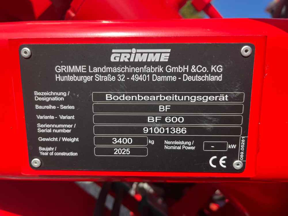 Grimme BF - Đính kèm máy gặt: hình 2 Grimme BF - Đính kèm máy gặt: hình 2