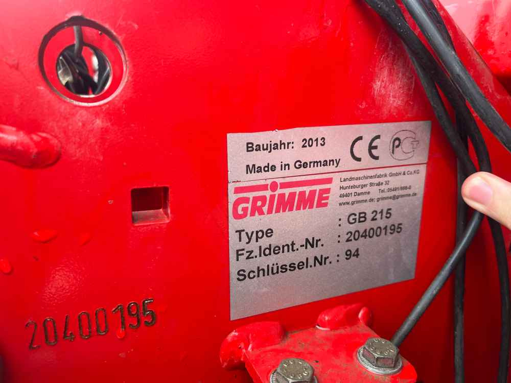 Grimme GB 215 - Máy gặt: hình 2 Grimme GB 215 - Máy gặt: hình 2