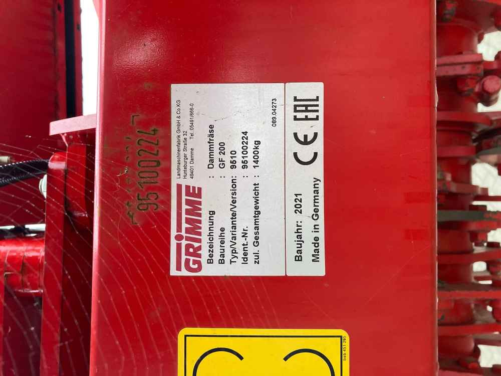 Grimme Grimme GF 200, 2 Row/ Single Bed, Hook Tine Tilla - Máy gặt: hình 2 Grimme Grimme GF 200, 2 Row/ Single Bed, Hook Tine Tilla - Máy gặt: hình 2