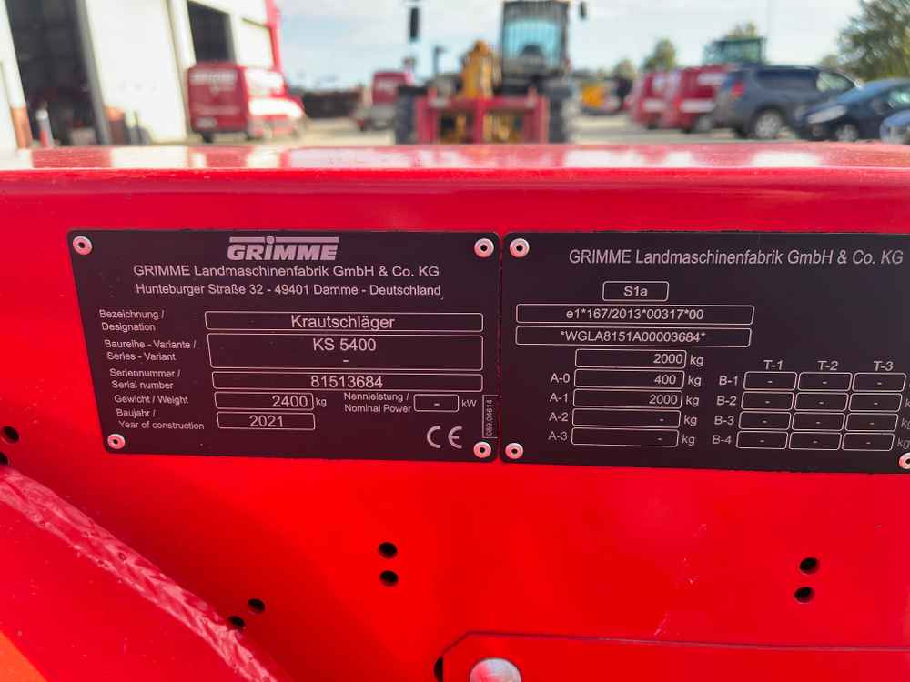 Grimme KS 5400 - Máy gặt: hình 2 Grimme KS 5400 - Máy gặt: hình 2