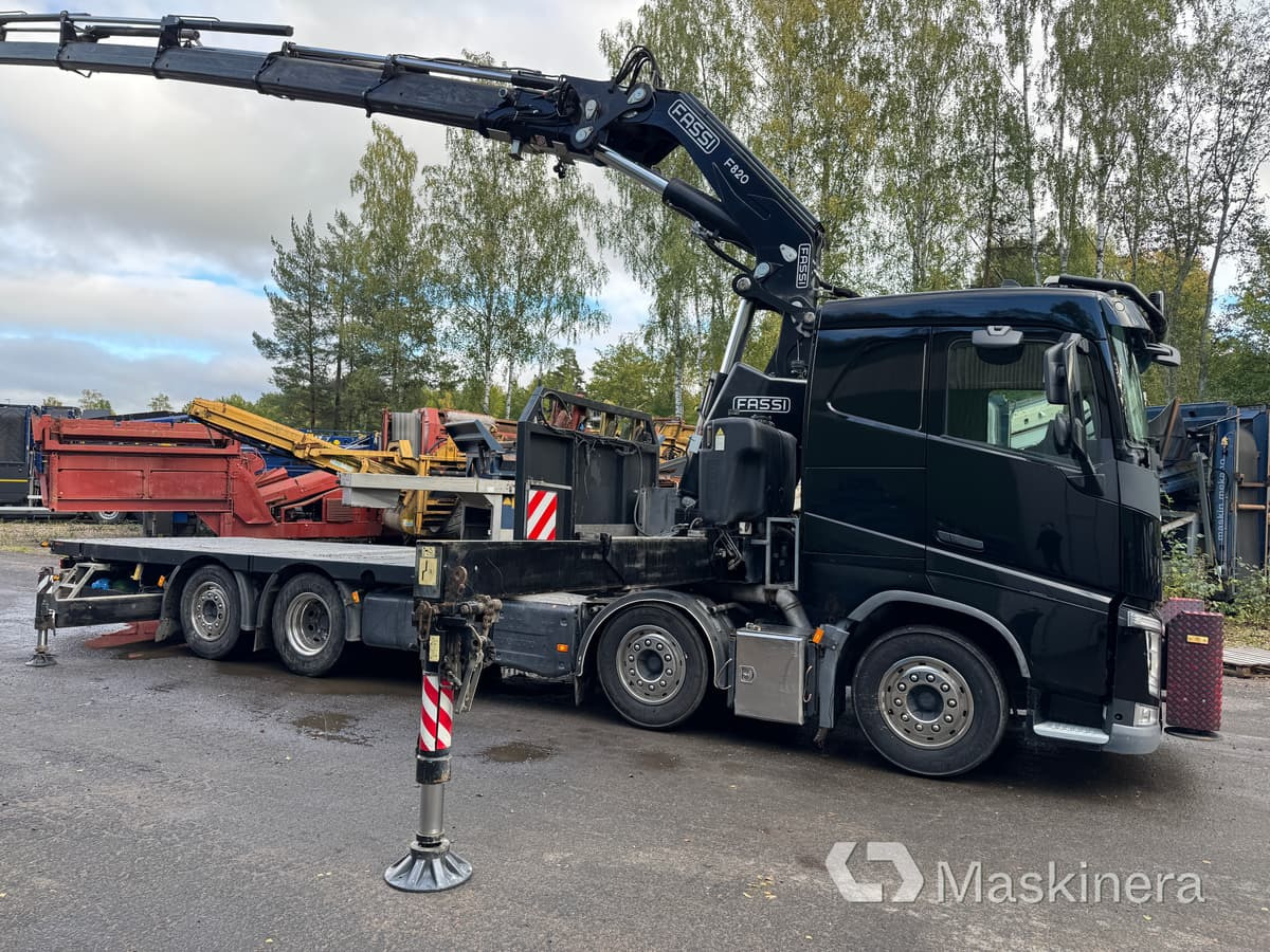 Bodbil Volvo FH 82F med Fassi F820 kran & jib - Xe tải thùng lửng/ Phẳng, Xe cẩu tự hành: hình 4 Bodbil Volvo FH 82F med Fassi F820 kran & jib - Xe tải thùng lửng/ Phẳng, Xe cẩu tự hành: hình 4
