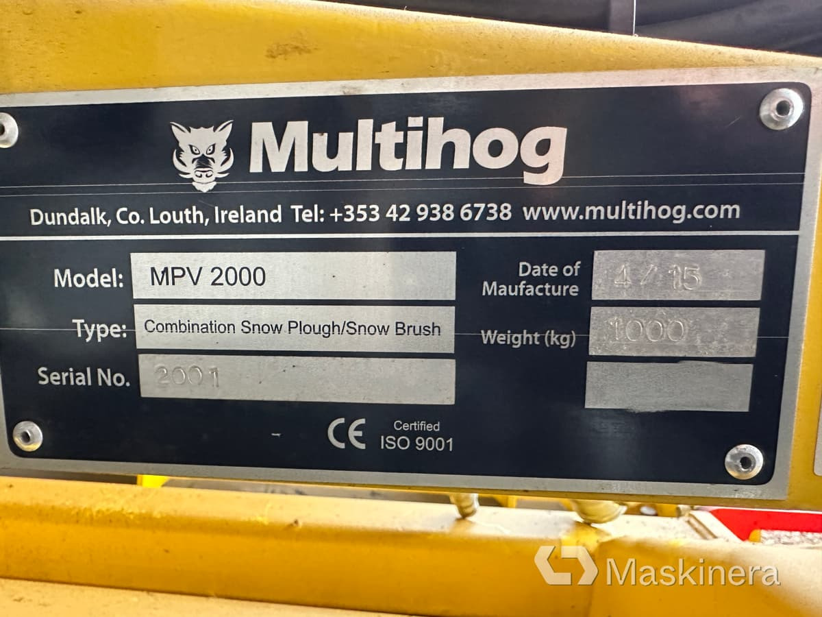 Cày tuyết Kombiplog Multihog MPV 2000: hình 43
