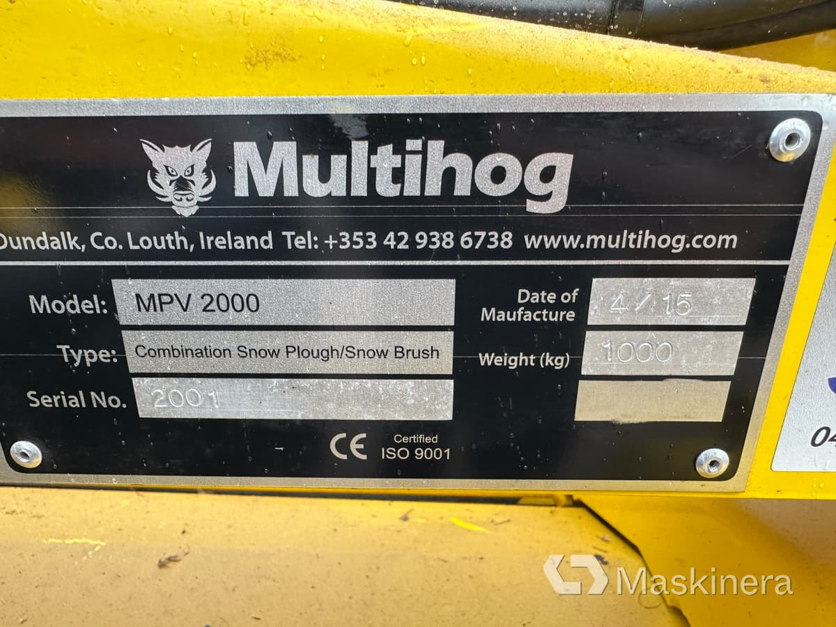 Cày tuyết Kombiplog Multihog MPV 2000: hình 20