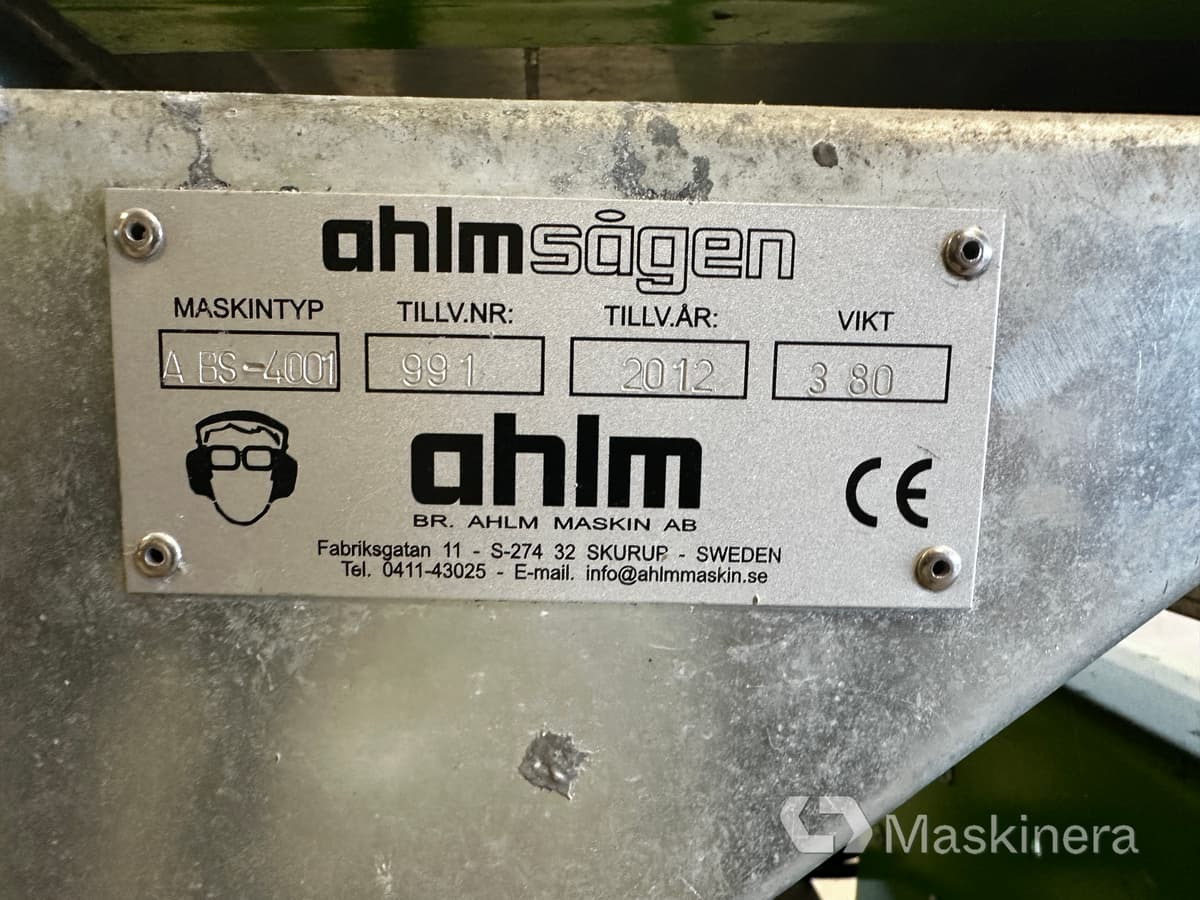 Såg Ahlm Sågen ABS 4001 - Máy chế biến gỗ: hình 5 Såg Ahlm Sågen ABS 4001 - Máy chế biến gỗ: hình 5