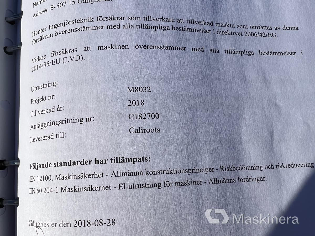 Băng chuyền Transportband med rullbana Hanter 10,9 m: hình 27