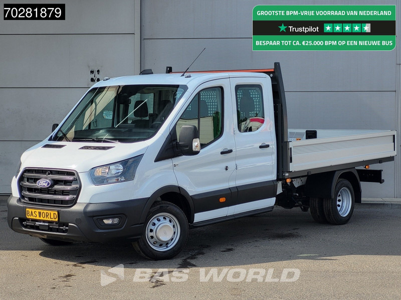 Ford Transit 170pk Automaat Dubbel Cabine 3500kg Trekhaak Open Laadbak Pritsche SYNC4 scherm CarPlay Camera Airco Trekhaak Cruise control - Xe tải nhỏ phẳng: hình 1 Ford Transit 170pk Automaat Dubbel Cabine 3500kg Trekhaak Open Laadbak Pritsche SYNC4 scherm CarPlay Camera Airco Trekhaak Cruise control - Xe tải nhỏ phẳng: hình 1