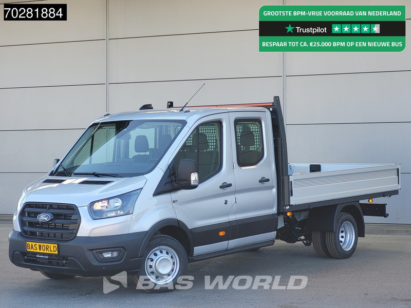 Ford Transit 170pk Automaat Dubbel Cabine 3500kg Trekhaak Open Laadbak Pritsche SYNC4 scherm CarPlay Camera Airco Trekhaak Cruise control - Xe tải nhỏ phẳng: hình 1 Ford Transit 170pk Automaat Dubbel Cabine 3500kg Trekhaak Open Laadbak Pritsche SYNC4 scherm CarPlay Camera Airco Trekhaak Cruise control - Xe tải nhỏ phẳng: hình 1