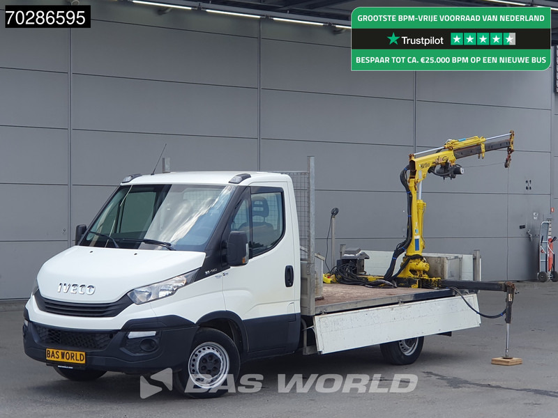 Iveco Daily 35S14 Kraanwagen Open Laadbak Hyva HA15 Euro6 3,5t Trekhaak Crane Kranwagen Kraan Pritsche Pickup Open Box Trekhaak - Xe tải nhỏ phẳng: hình 1 Iveco Daily 35S14 Kraanwagen Open Laadbak Hyva HA15 Euro6 3,5t Trekhaak Crane Kranwagen Kraan Pritsche Pickup Open Box Trekhaak - Xe tải nhỏ phẳng: hình 1