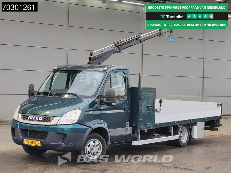 Iveco Daily 40C18 3.0L Kraanwagen Open Laadbak Hyya 017T 1320KG 3,5t Trekhaak Airco 180PK Kraan Cran Kranwagen Crane Pritsche Pickup Open Bo - Xe tải nhỏ phẳng: hình 1 Iveco Daily 40C18 3.0L Kraanwagen Open Laadbak Hyya 017T 1320KG 3,5t Trekhaak Airco 180PK Kraan Cran Kranwagen Crane Pritsche Pickup Open Bo - Xe tải nhỏ phẳng: hình 1