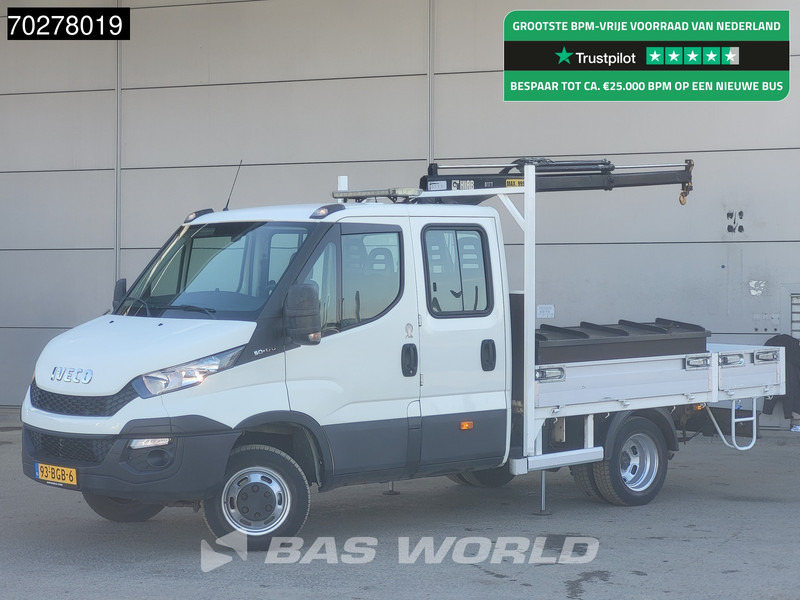 Iveco Daily 50C17 3.0L Automaat DC Open laadbak Kraan Hiab 017T-2 Airco APK 10-2025 Pickup Crane Kraanwagen Pritsche Airco Dubbel cabine - Xe tải nhỏ phẳng: hình 1 Iveco Daily 50C17 3.0L Automaat DC Open laadbak Kraan Hiab 017T-2 Airco APK 10-2025 Pickup Crane Kraanwagen Pritsche Airco Dubbel cabine - Xe tải nhỏ phẳng: hình 1