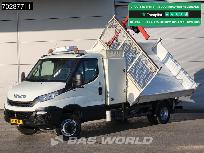Iveco Daily 70C18 3.0L Driezijdige Kipper 500KG Kraan Kraanwagen Open Laadbak 3,5t Trekhaak Airco Cruise Euro6 Kraan Crane Kranwagen Kipper - Xe ben nhỏ: hình 1 Iveco Daily 70C18 3.0L Driezijdige Kipper 500KG Kraan Kraanwagen Open Laadbak 3,5t Trekhaak Airco Cruise Euro6 Kraan Crane Kranwagen Kipper - Xe ben nhỏ: hình 1