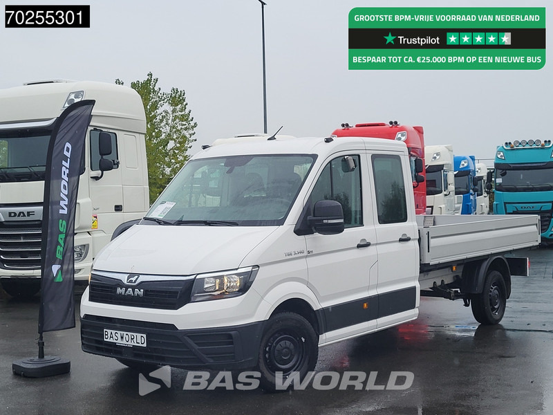MAN TGE 3.140 Automaat Open Laadbak Trekhaak Airco Cruise Euro6 Pickup Pritsche Open Box Airco Trekhaak Cruise control - Xe tải nhỏ phẳng: hình 1 MAN TGE 3.140 Automaat Open Laadbak Trekhaak Airco Cruise Euro6 Pickup Pritsche Open Box Airco Trekhaak Cruise control - Xe tải nhỏ phẳng: hình 1