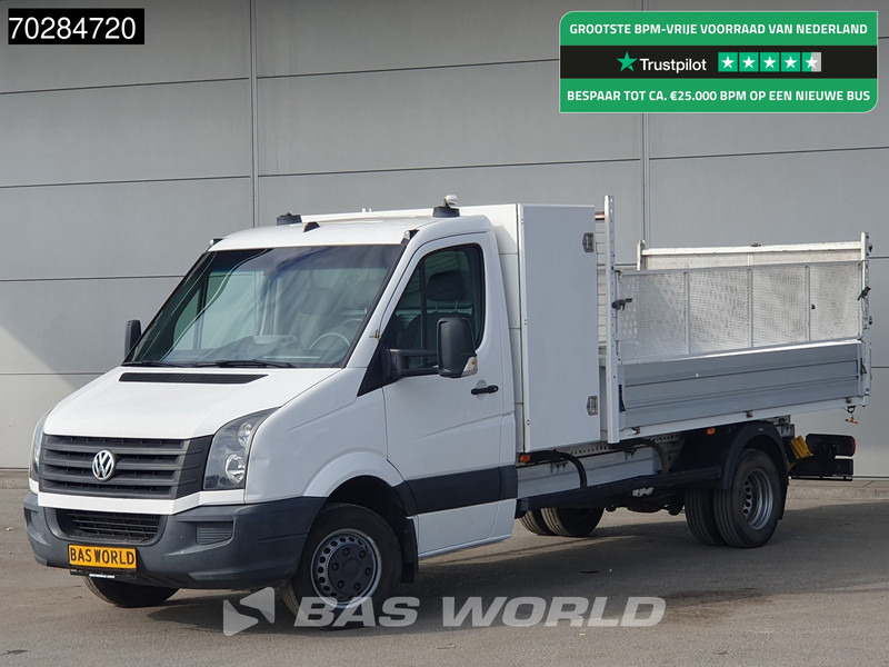 Volkswagen Crafter 136pk Open Laadbak met Kist Dubbellucht 3,5t Trekhaak Airco Euro6 Tipper Benne Kieper Airco Trekhaak - Xe tải nhỏ phẳng: hình 1 Volkswagen Crafter 136pk Open Laadbak met Kist Dubbellucht 3,5t Trekhaak Airco Euro6 Tipper Benne Kieper Airco Trekhaak - Xe tải nhỏ phẳng: hình 1