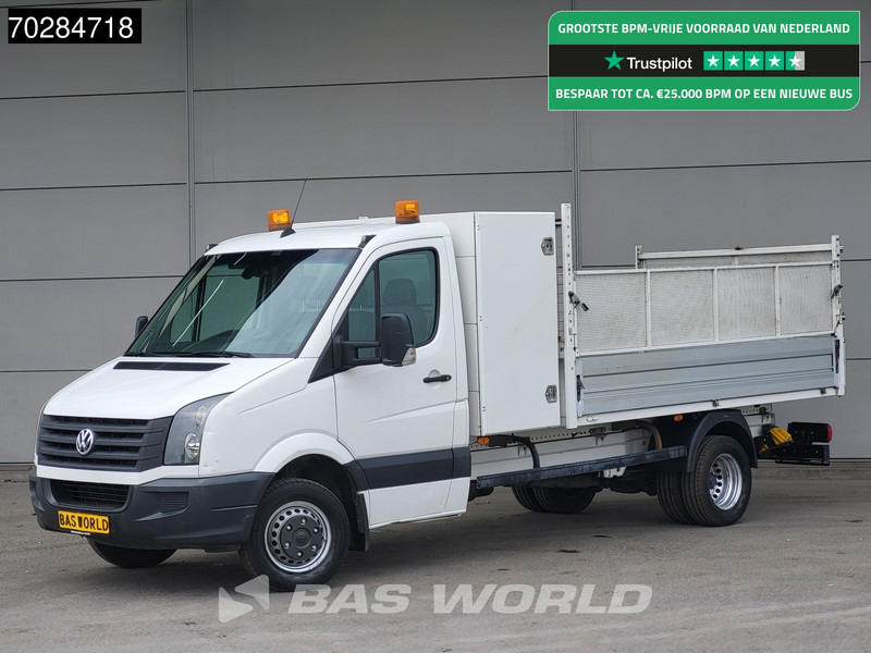 Volkswagen Crafter 136pk Open Laadbak met Kist Dubbellucht 3,5t Trekhaak Pritsche Pickup Open Box Trekhaak - Xe tải nhỏ phẳng: hình 1 Volkswagen Crafter 136pk Open Laadbak met Kist Dubbellucht 3,5t Trekhaak Pritsche Pickup Open Box Trekhaak - Xe tải nhỏ phẳng: hình 1