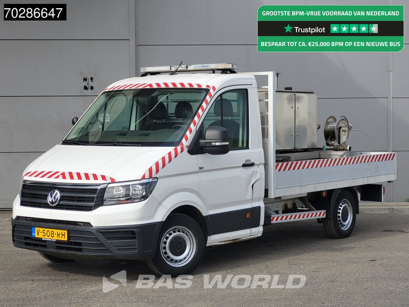 Volkswagen Crafter 177pk Automaat Open Laadbak Reinigingswagen Trekhaak Airco Cruise Euro6 Pritsche Pickup Open Box Hogedrukspuit Waterpomp Airco T - Xe tải nhỏ phẳng: hình 1 Volkswagen Crafter 177pk Automaat Open Laadbak Reinigingswagen Trekhaak Airco Cruise Euro6 Pritsche Pickup Open Box Hogedrukspuit Waterpomp Airco T - Xe tải nhỏ phẳng: hình 1