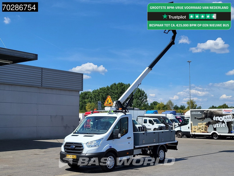 Ford Transit 130pk Hoogwerker 11meter Werkhoogte Trekhaak Airco Cruise Euro6 Nacelle Arbeitsbühne 1Personen Trekhaak Cruise control - Xe tải nhỏ: hình 1 Ford Transit 130pk Hoogwerker 11meter Werkhoogte Trekhaak Airco Cruise Euro6 Nacelle Arbeitsbühne 1Personen Trekhaak Cruise control - Xe tải nhỏ: hình 1