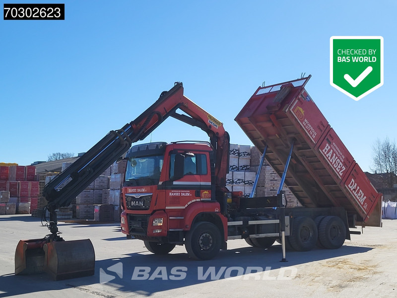 MAN TGS 33.440 6X4 Palfinger PK23001-EH Kran Crane Big-Axle 13m3 tipper Euro 6 - Xe ben, Xe cẩu tự hành: hình 1 MAN TGS 33.440 6X4 Palfinger PK23001-EH Kran Crane Big-Axle 13m3 tipper Euro 6 - Xe ben, Xe cẩu tự hành: hình 1