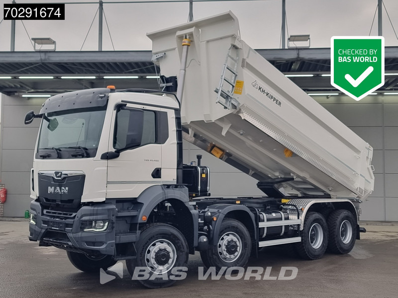 MAN TGS 41.480 8X8 8x8 20m3 KH Kipper tarpaulin Manual Big-axle Steel suspension Euro 6 - Xe ben: hình 1 MAN TGS 41.480 8X8 8x8 20m3 KH Kipper tarpaulin Manual Big-axle Steel suspension Euro 6 - Xe ben: hình 1