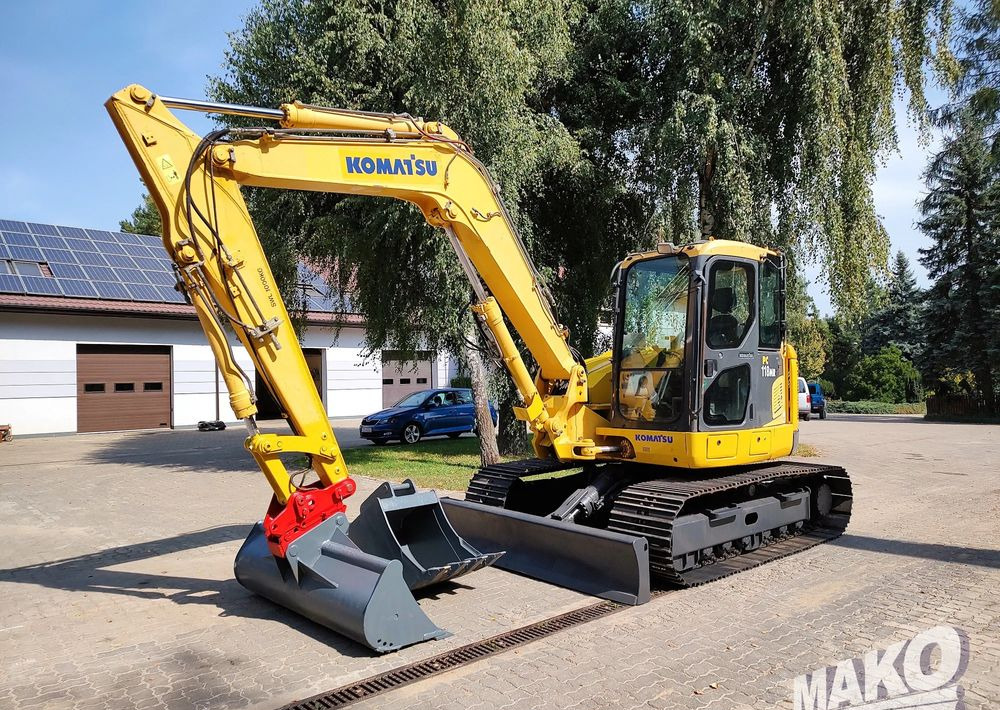 Komatsu PC118MR-8 - Máy xúc bánh xích: hình 1 Komatsu PC118MR-8 - Máy xúc bánh xích: hình 1