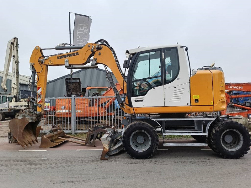 Máy xúc bánh lốp Liebherr A 910 Compact mobiele graafmachine excavator 12,5T: hình 12